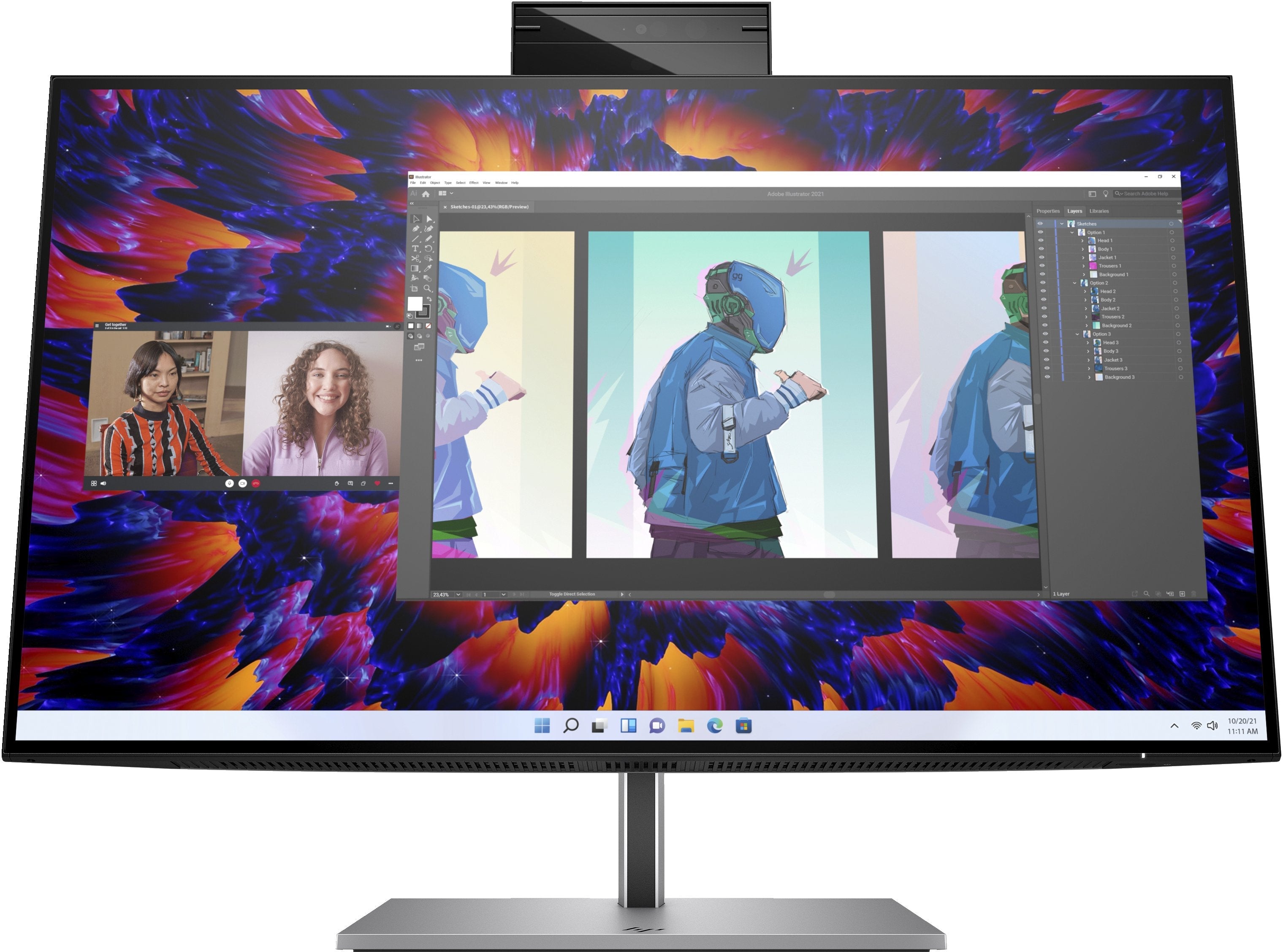 Hp Monitor Z24m G3 Qhd Usb-C Pd Workstation  23.8'' Ips 2560x1440 5ms Dp Hdmi Usb-C  Altavoces Camara Web 5mp Y  Microfono Integrados