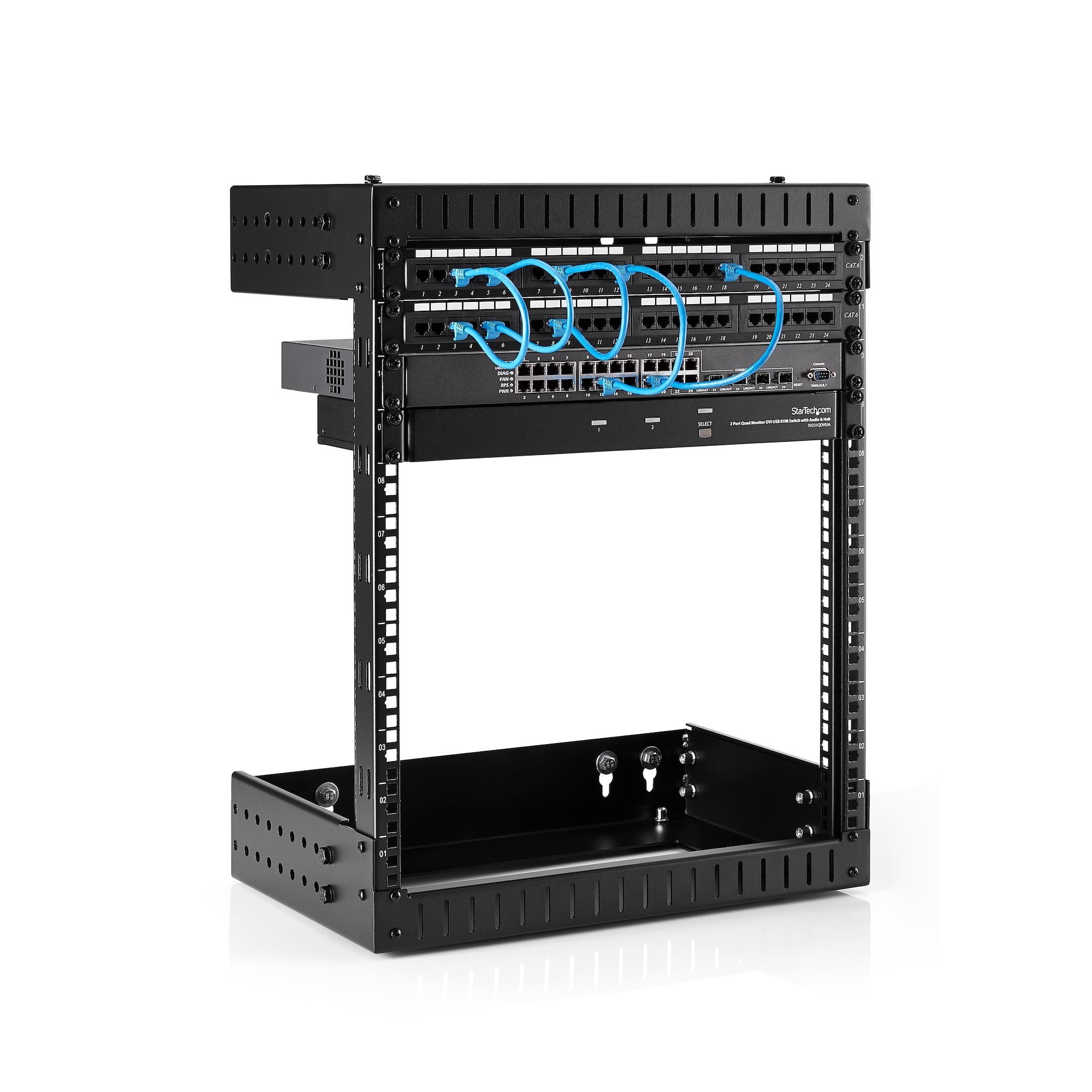 EAN 0065030873918 - StarTech.com RK12WALLOA armario rack Bastidor de pared Negro imagen 4
