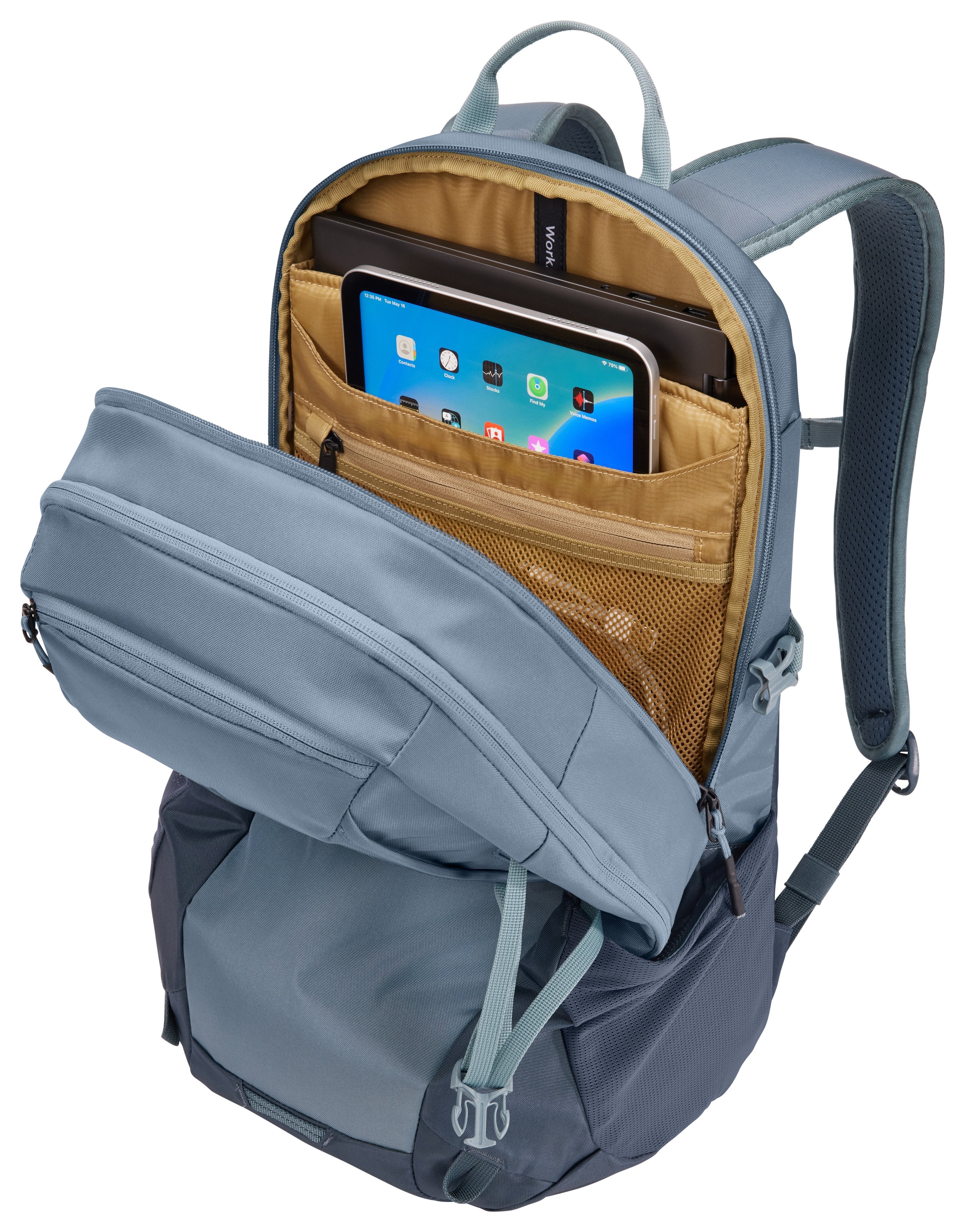 Mochila Thule Enroute Tebp4216 Pond Gray/Dark Slate   Informal Gris, Marina Nylon