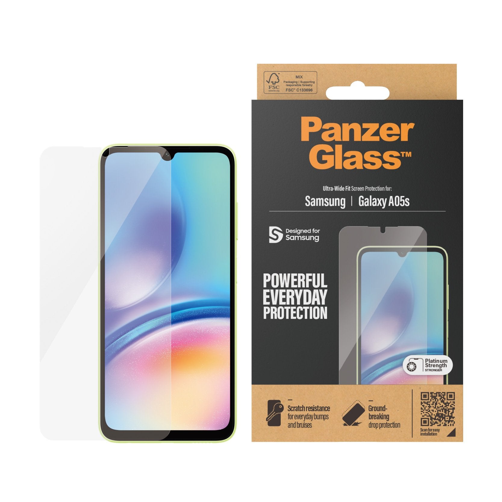 EAN 5711724073434 - PanzerGlass ® Screen Protector Samsung Galaxy A05s | Ultra-Wide Fit Protector de pantalla 1 pieza(s) imagen 2