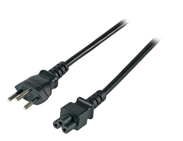 Efb Netzcable Schweiz Typ 12 - C5 180°,Sw,1.8m,3x0.75mm