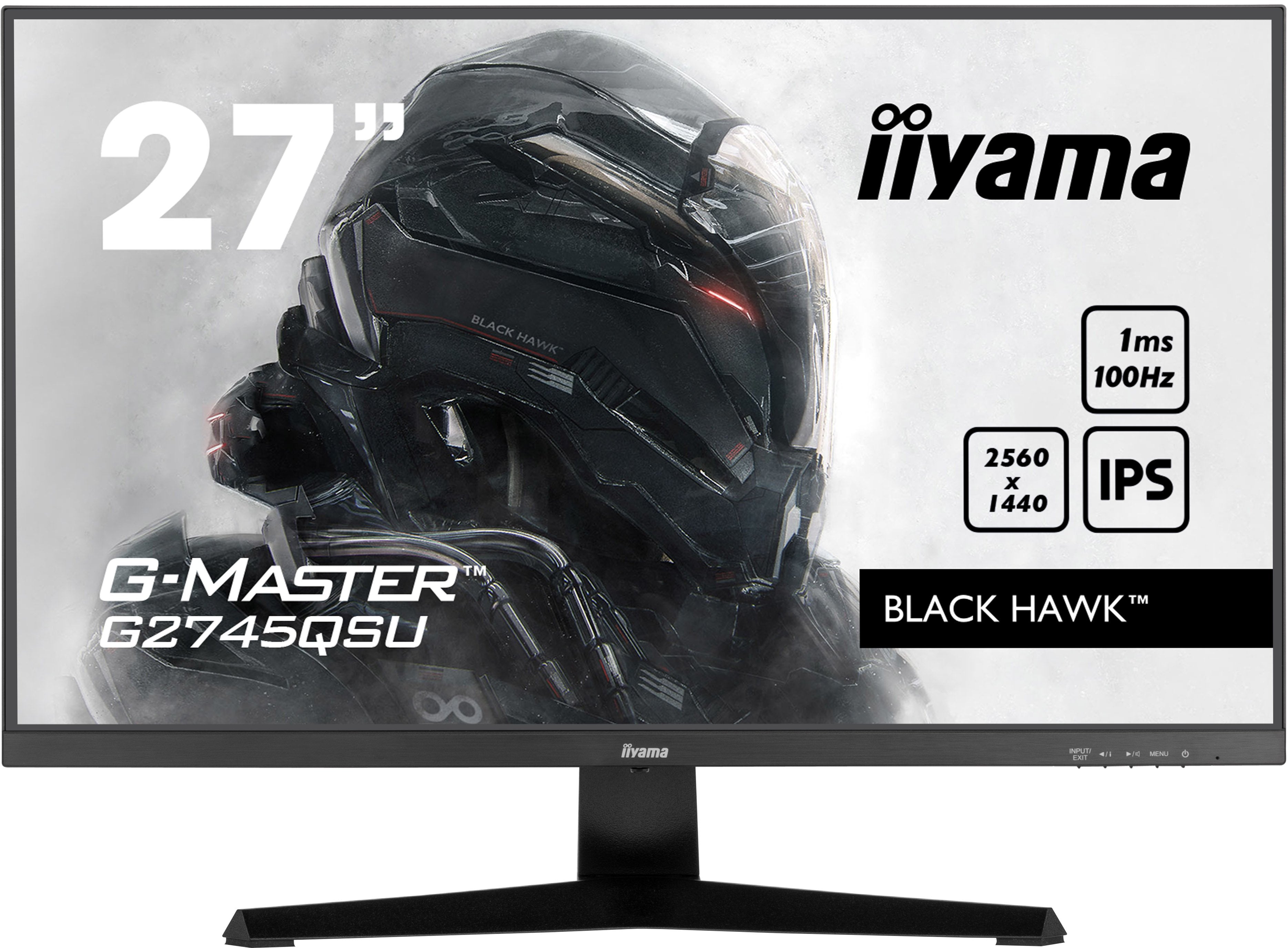 Monitor Iiyama Tft G2745qsu 68.5cm Ips 27'' 2560x1440 Hdmi Dp 2xusb-Hub