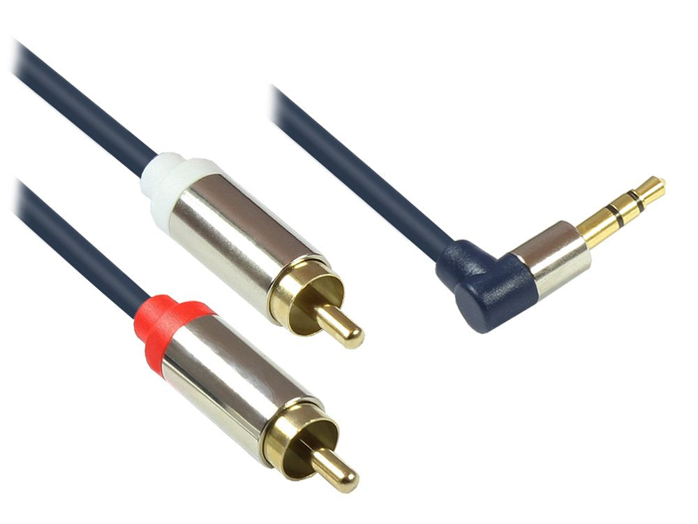 Cable Good Connections Audio 3,5mm-St. Gew.-2xrca St. 1m