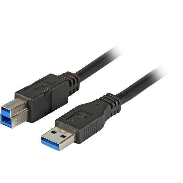 Efb Usb3.0 Anschlusscable A-B, St.-St., 5,0m, Schwarz, Premium