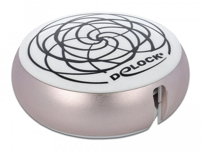 Delock Usb Aufrollcable Typ-A Zu Lightning Weiss   Rosé