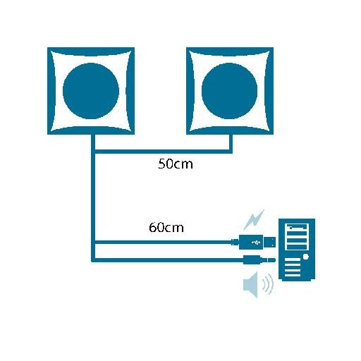 Mini Speakers 2 X 2w Rms