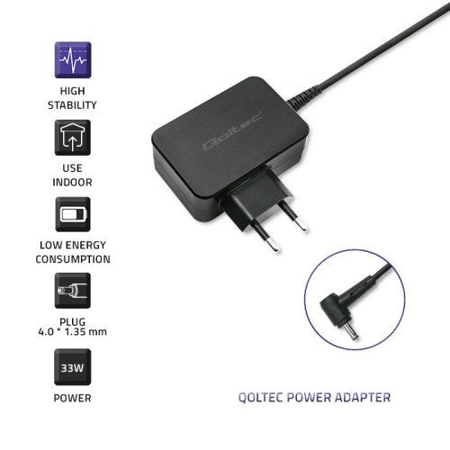 EAN 5901878523903 - Qoltec 52390 cargador de dispositivo móvil Universal Negro Corriente alterna Interior imagen 4