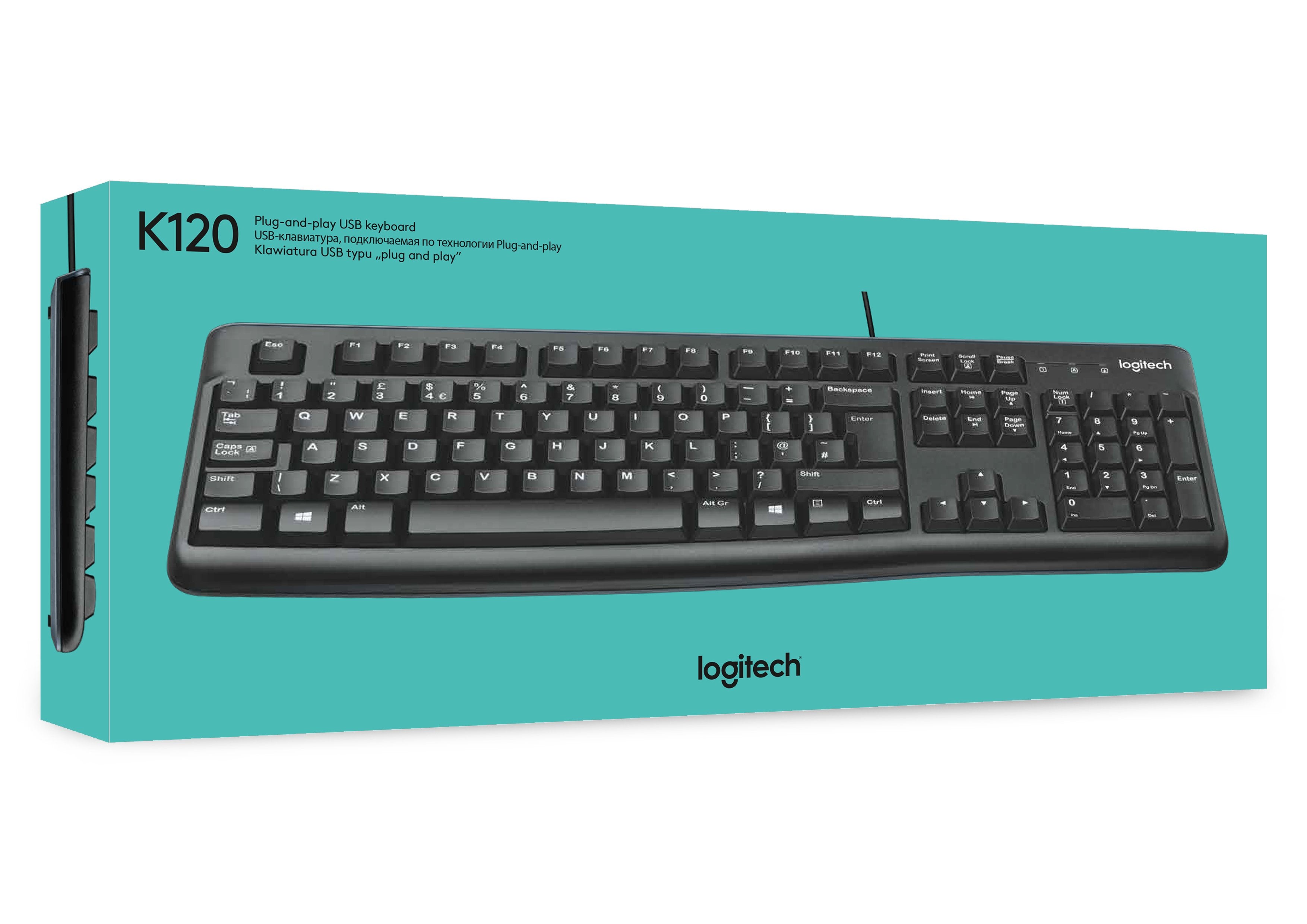 EAN 5099206021440 - Logitech Keyboard K120 for Business teclado Oficina USB AZERTY Belga Negro imagen 10