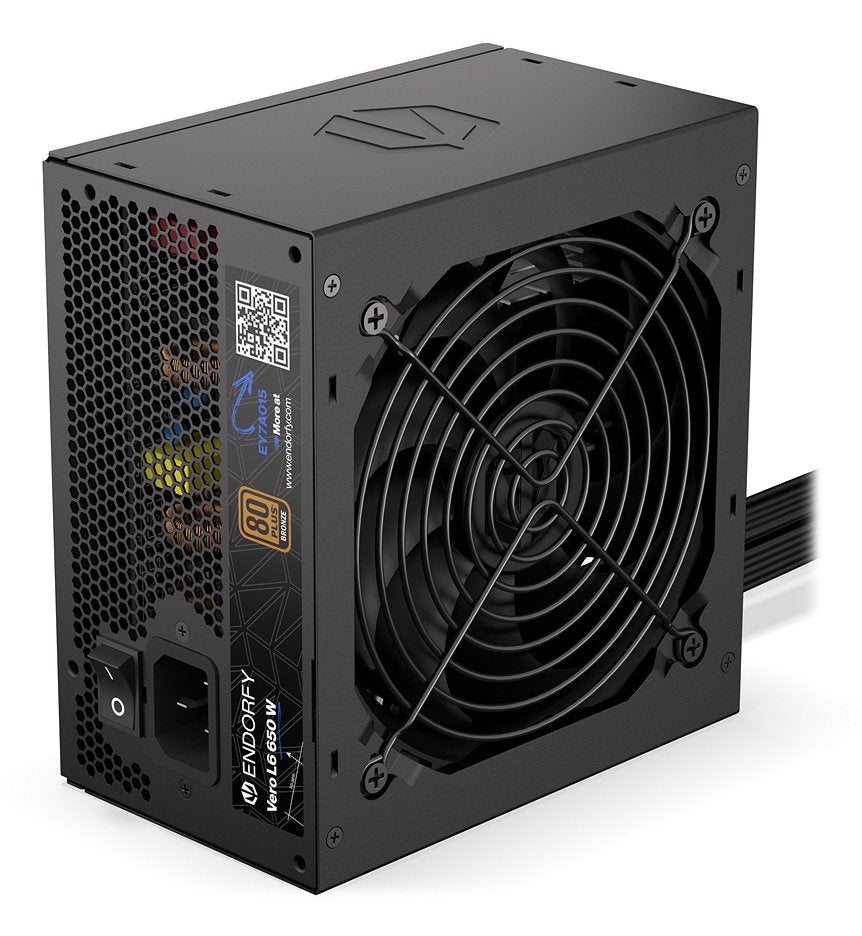 Endorfy Vero L6 650 W (Negro, 1x 12-Pin High Power Gpu, 2x Pcie, 650 Watt) Ey7a015