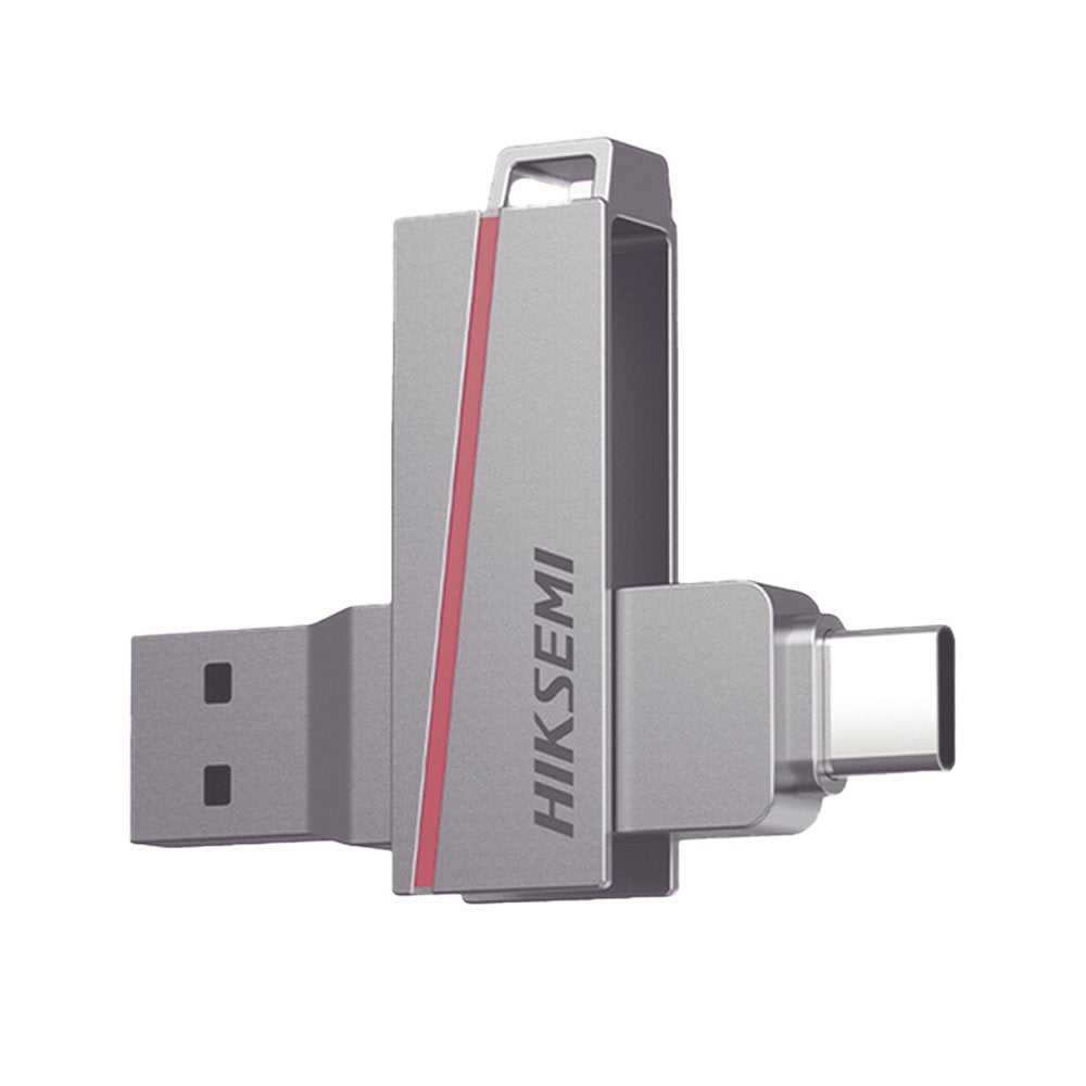 Memoria Usb Hiksemi 64 Gb Serie E307c U3  Dual Usb 3.2 Et Usb Type C Color Grey