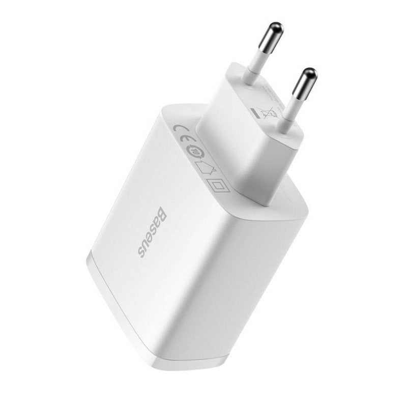 Ladowarka Sieciowa Baseus Compact Quick Charger, 3x Usb, 17w (Biala)