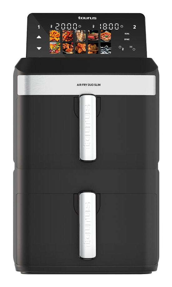 EAN 8414234730022 - Taurus Air Fry Duo Slim Doble 13 L Independiente 2800 W Freidora de aire caliente Negro imagen 1