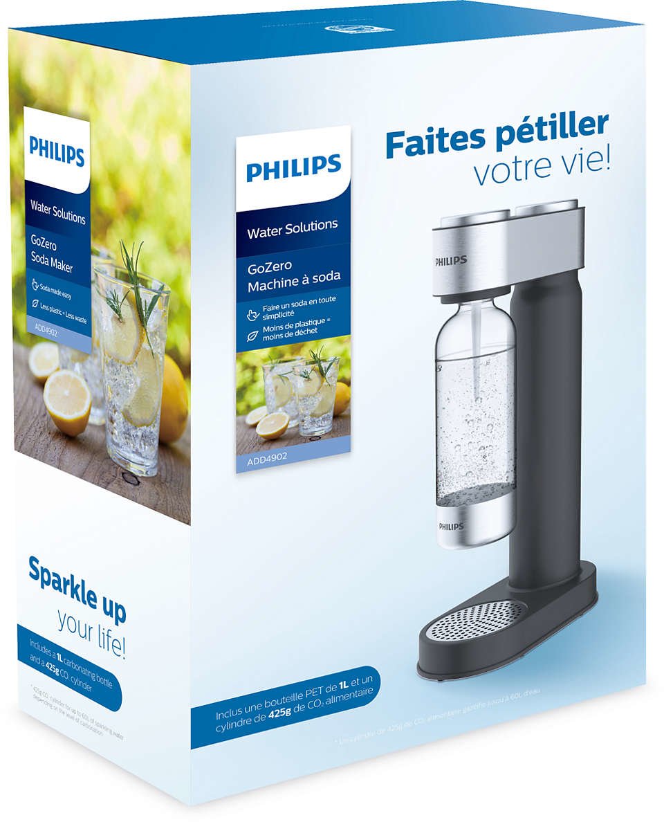 Philips Add4902bk/10 Carbonatador Plástico Negro