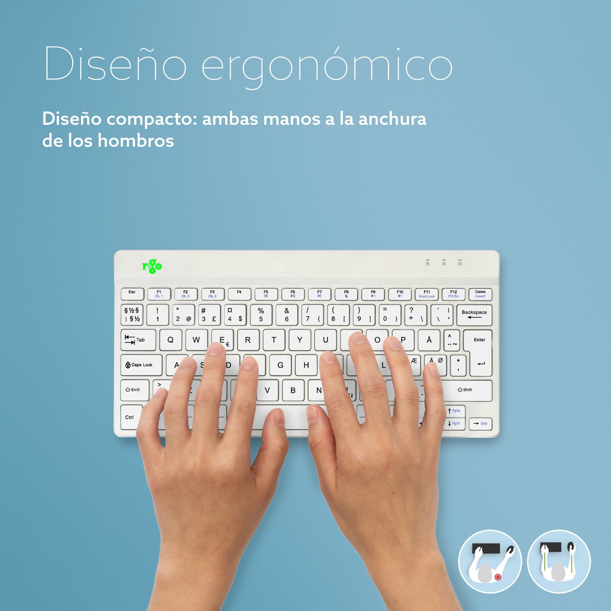 EAN 8719274492078 - R-Go Tools RGOCONDWLWH teclado Oficina Holandés imagen 11