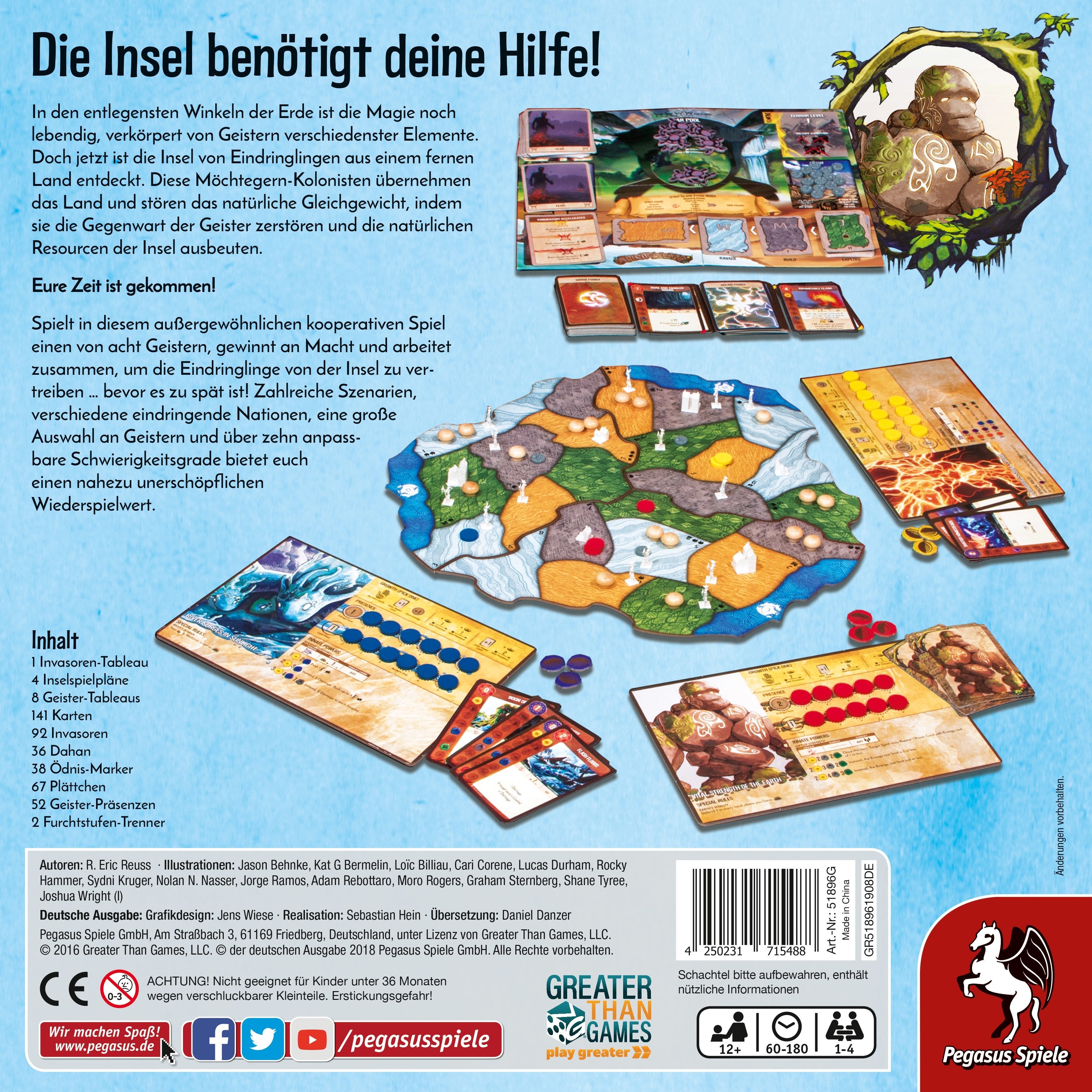 Pegasus Spirit Island, Juego De Mesa 51896g