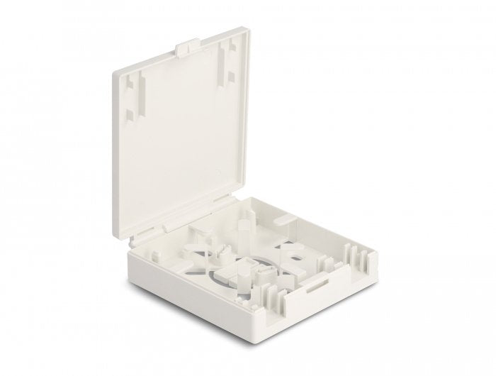 Lwl Anschlussdose Zur Wandmontage Für 2 X Sc Simplex Oder Lc Duplex Weiss