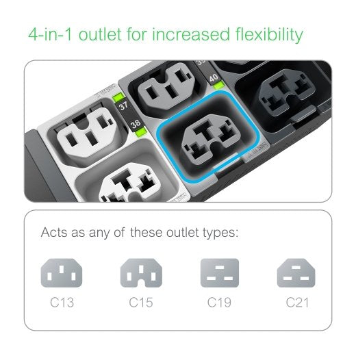 EAN 731304439707 - APC NetShelter Rack PDU Advanced unidad de distribución de energía (PDU) 48 salidas AC 0U Negro imagen 4