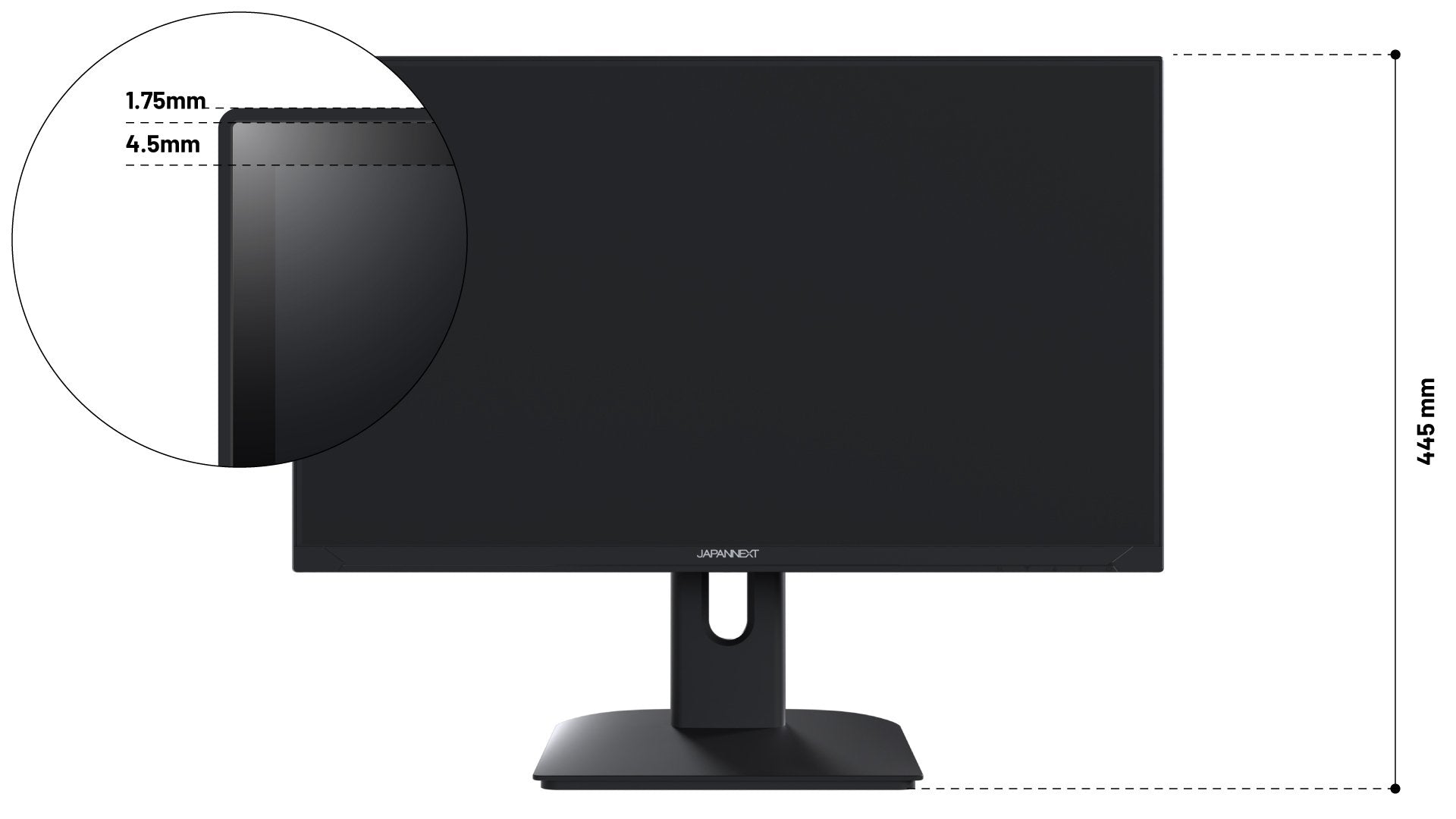 EAN 4589511170373 - JAPANNEXT JN-I238FHD200F pantalla para PC 60,5 cm (23.8") 1920 x 1080 Pixeles Full HD LCD Negro imagen 8