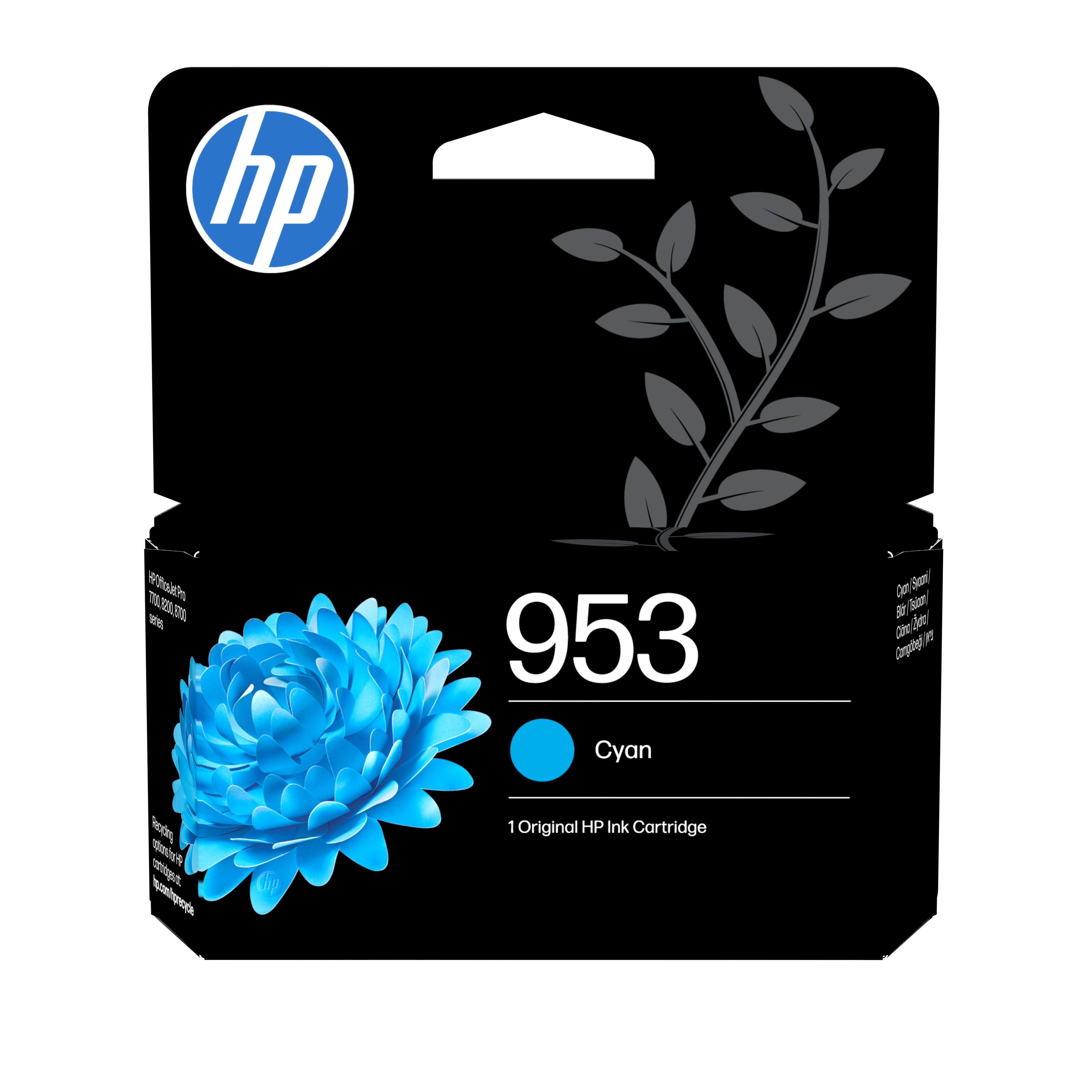 EAN 0199764693372 - HP 953 Cyan Original Ink Cartridge cartucho de tinta 1 pieza(s) Estándar imagen 1