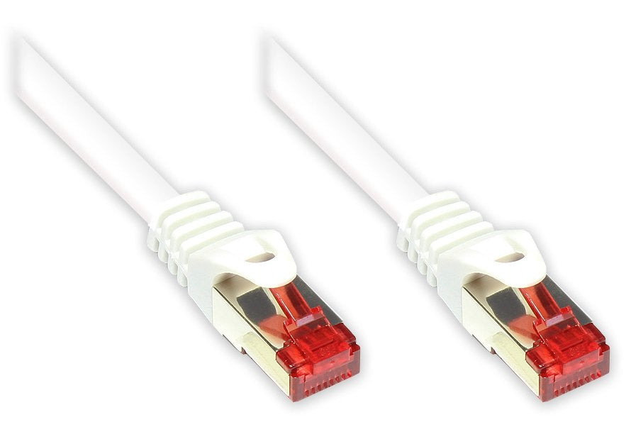 Goodconnections Cable De Red Mit Rastnasenschutz, Cat. 6, S Ftp, Pimf, Pvc, 250mhz, Weiss, 15m,