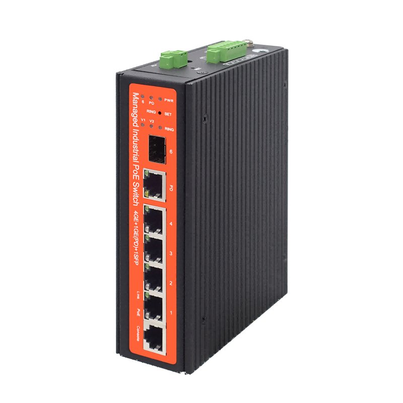 4ge+1ge Uplink Managed  Industrial Poe Switch
