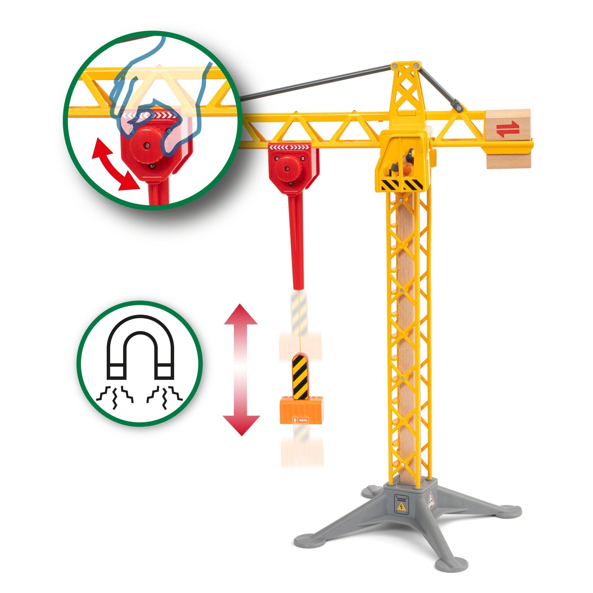 Brio Gran Grúa De Construcción Con Luz, 33835
