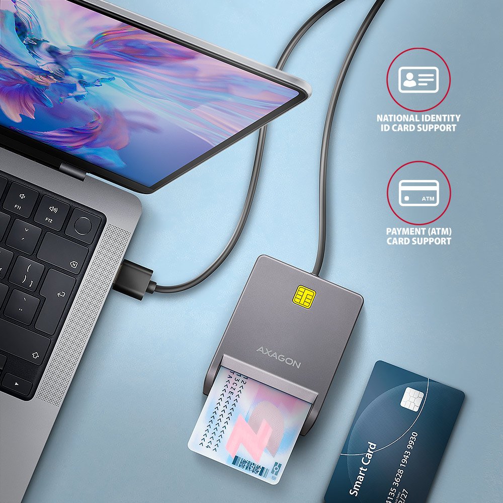 Cre-Sm3t Smart Card Rea Er Usb 1.3m Cable