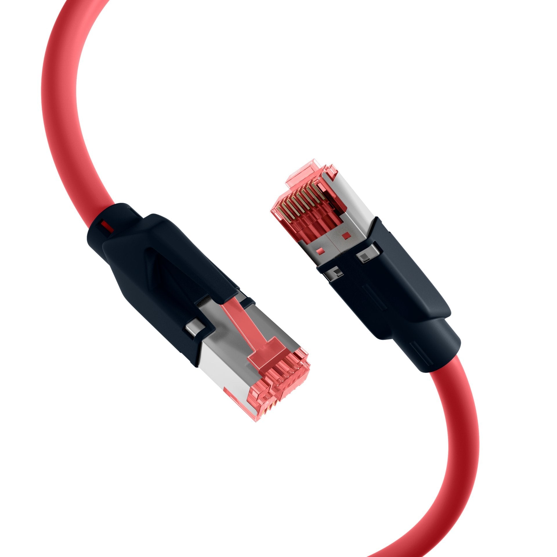 Rj45 Cable De Red Cat.6a S Ftp Pur Draka Uc900 Tm21 Rojo 0,25m
