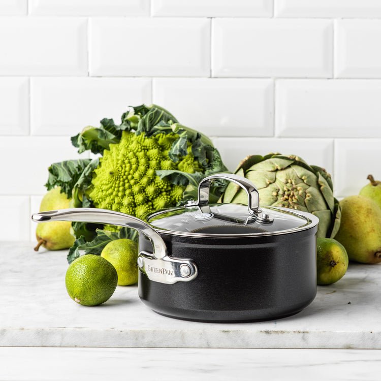 Greenpan Barcelona Pro Stielkasserolle 20cm Schwarz
