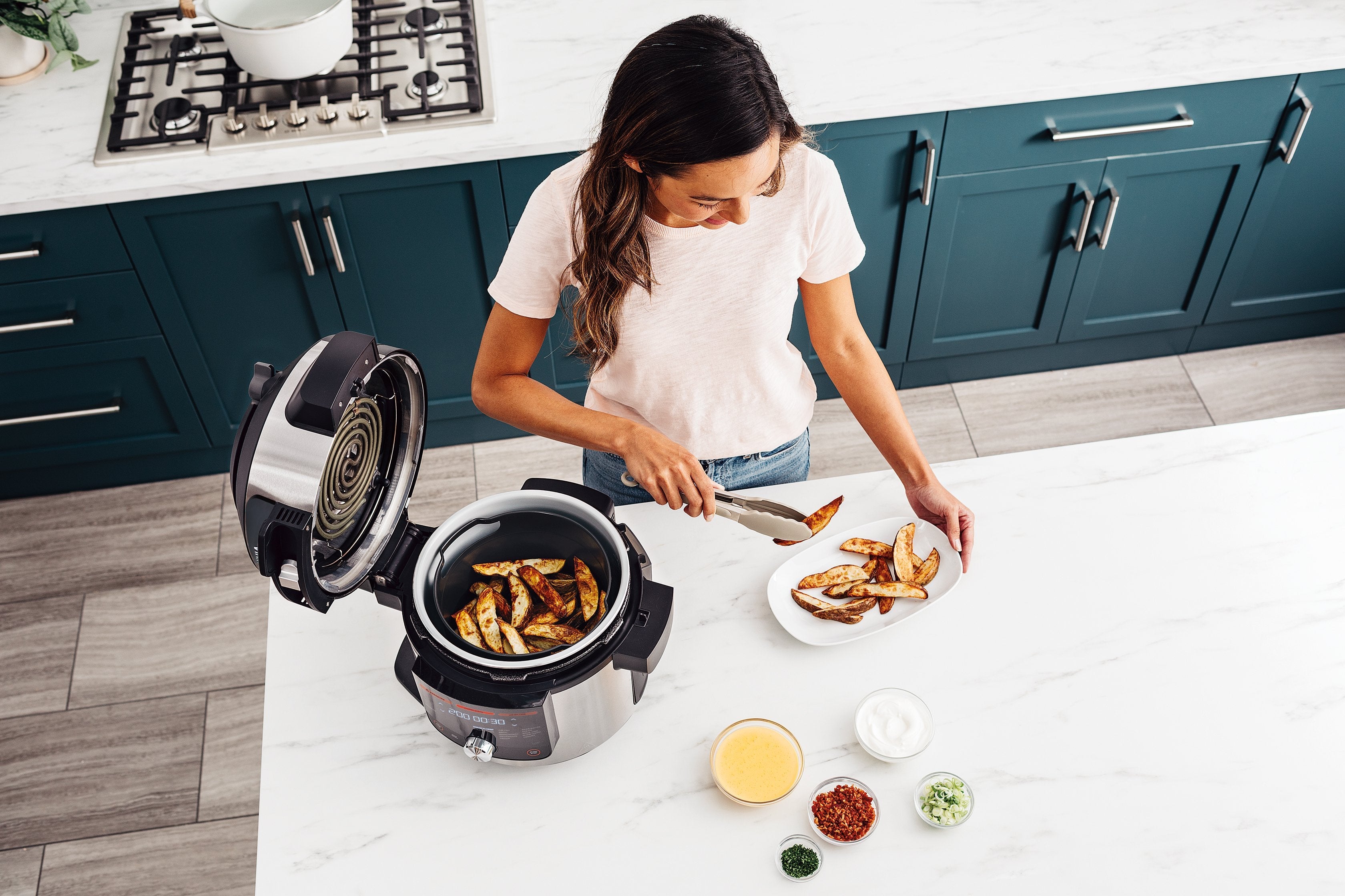 EAN 0622356245050 - Ninja OL750EU olla multi-cocción 7,5 L 1760 W Negro, Acero inoxidable imagen 4