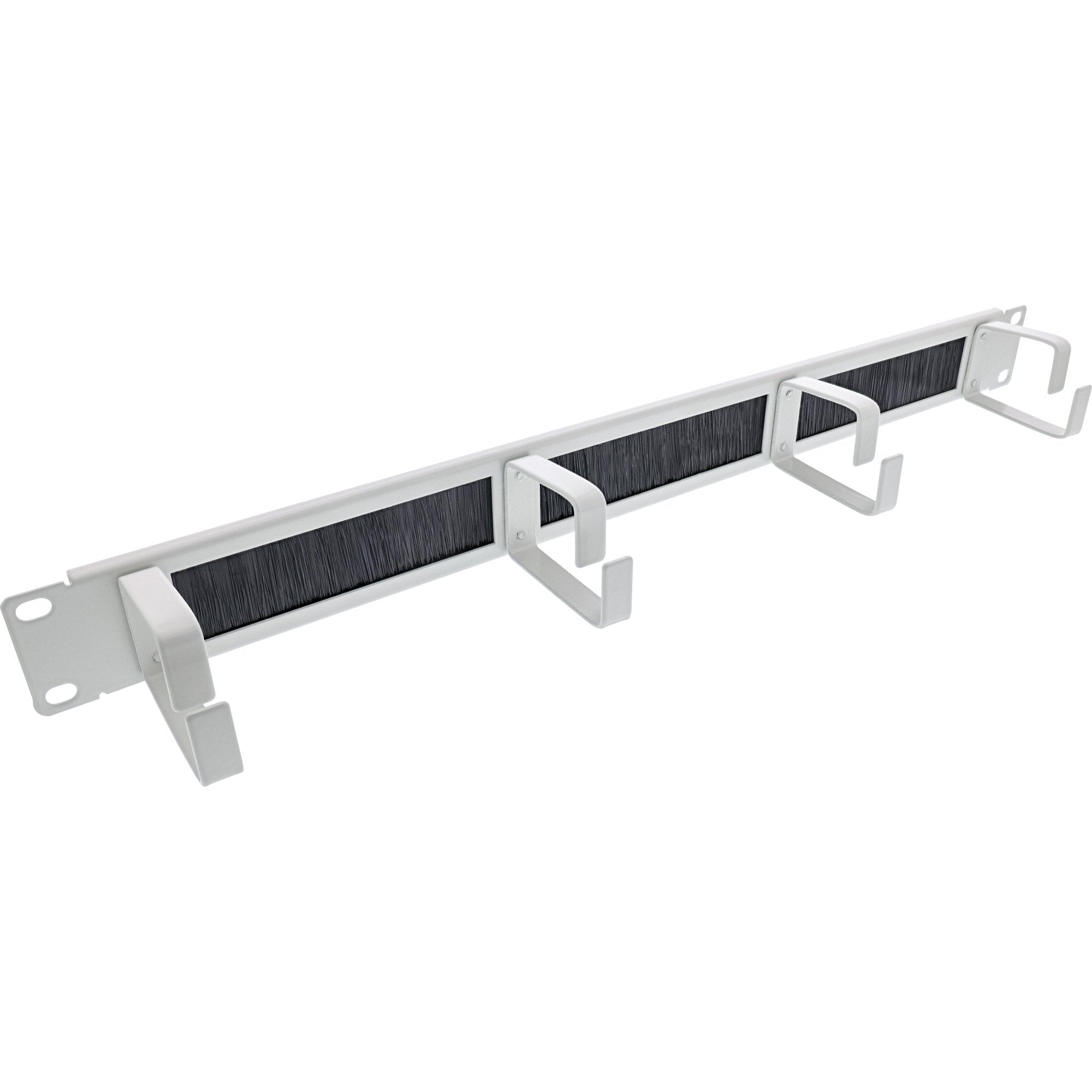 Placa Pasamuros Inline 19" Con Cepillo, 1u, Gris Ral 7035