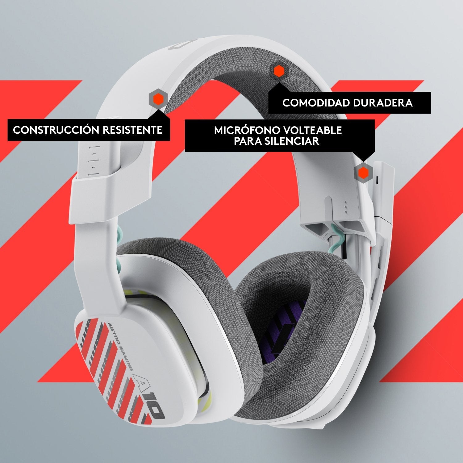 Auriculares Astro Gaming A10  Alámbrico Diadema Juego Blanco