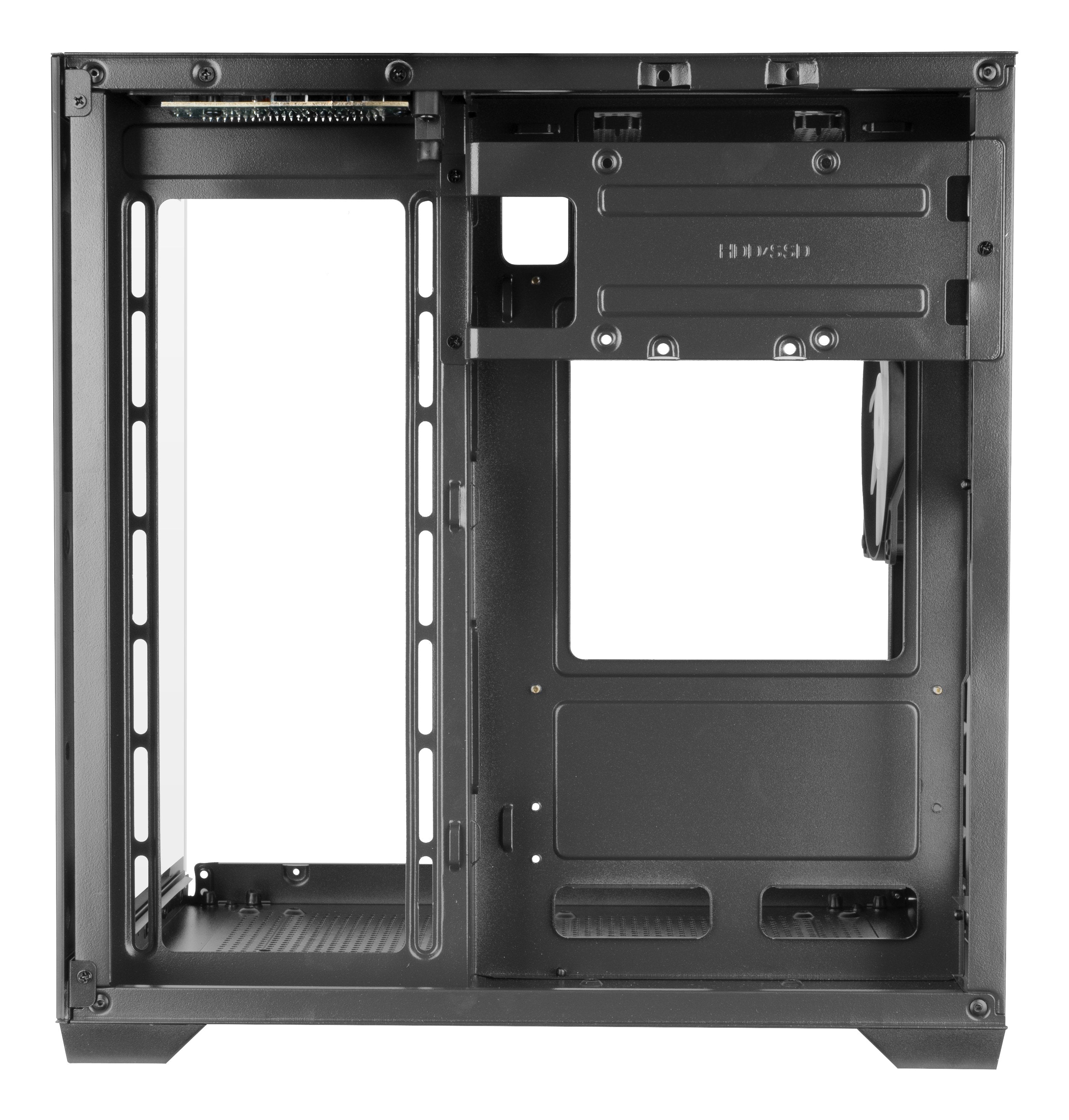 Caja Microatx Cube Mars Gaming Mc-View2 Negra Cristal Continuo Gpu 330mm 1x3.5 3x2.5