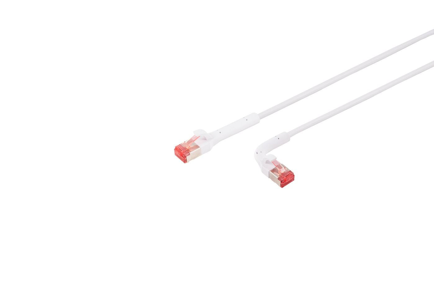 Cat6a U/Ftp 0,25m White  Flex-Angle Network Cable