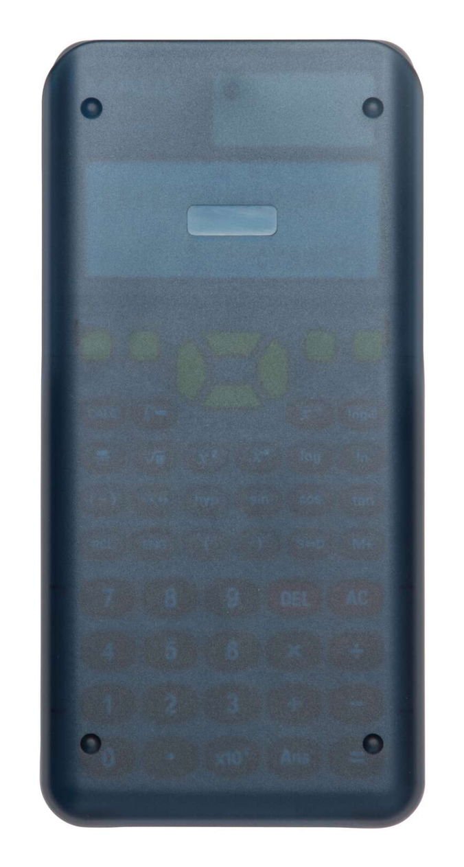 Maul Msc 417 - Calculadora Científica Con Pantalla De 2 Líneas, 80% Plástico Reciclado, Pantalla Lcd, Incluye Funda De Tapa Dura, Color Azul Y Negro