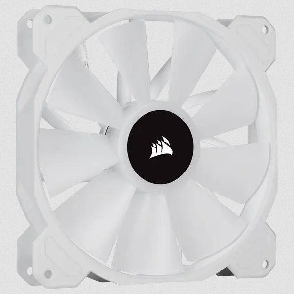 Ventilador Led Corsair Sp140 Rgb Elite Blanco De 140 Mm Rgb Con Paquete Doble Airguide