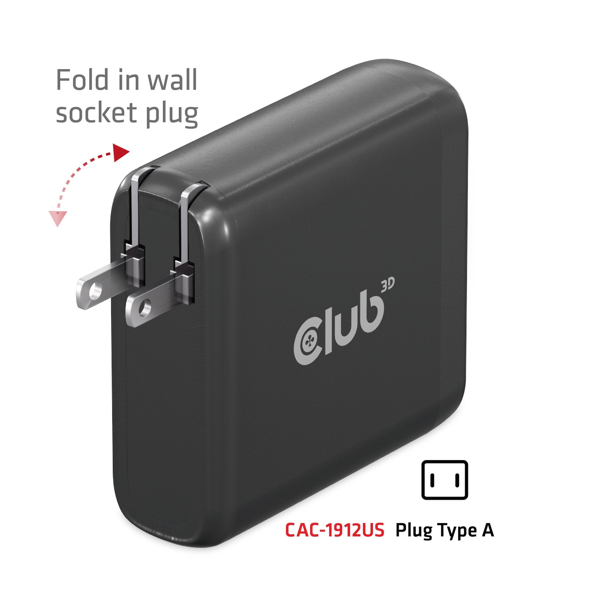 Club3d Cargador 2xusb Typ C, 2xusb Typ A, Pd 100w Retail