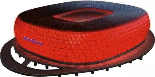 Ravensburger 3d Puzzle Iconics: Allianz Arena - Mit Licht (216 Teile) 12008033