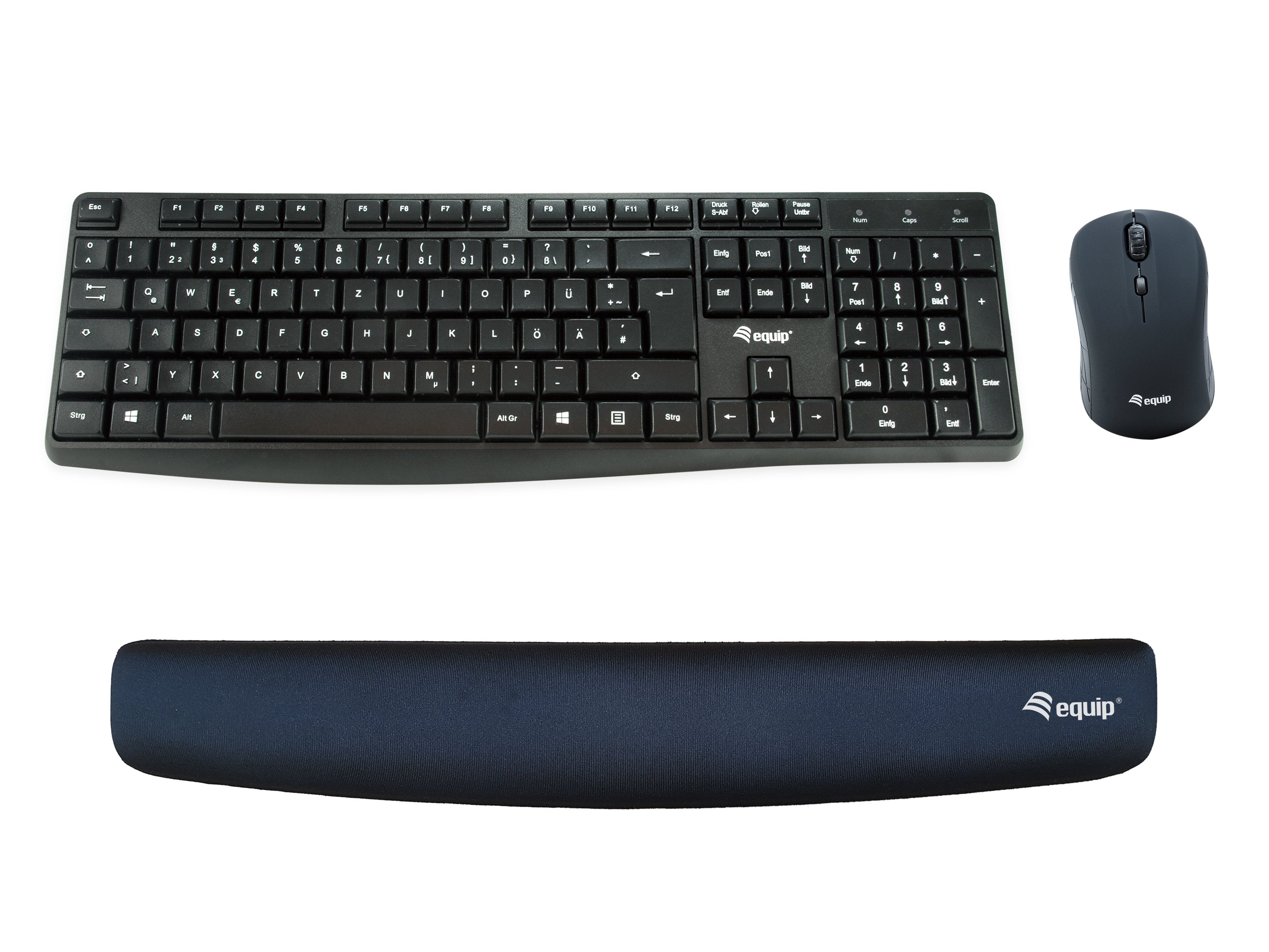 Reposamuñecas De Gel Para Teclado Equip Life Color Negro