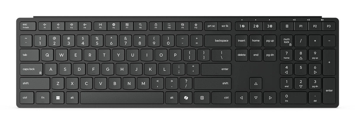 Lenovo Wireless Multi-Mode Pro Keyboard 6000-Us Euro