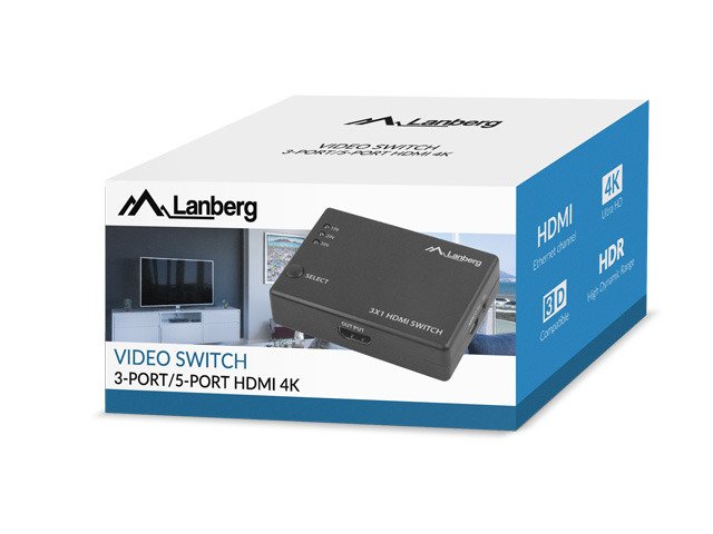 Lanberg Video Switch 3x Hdmi + Micro Usb Port Swv-Hdmi-0003