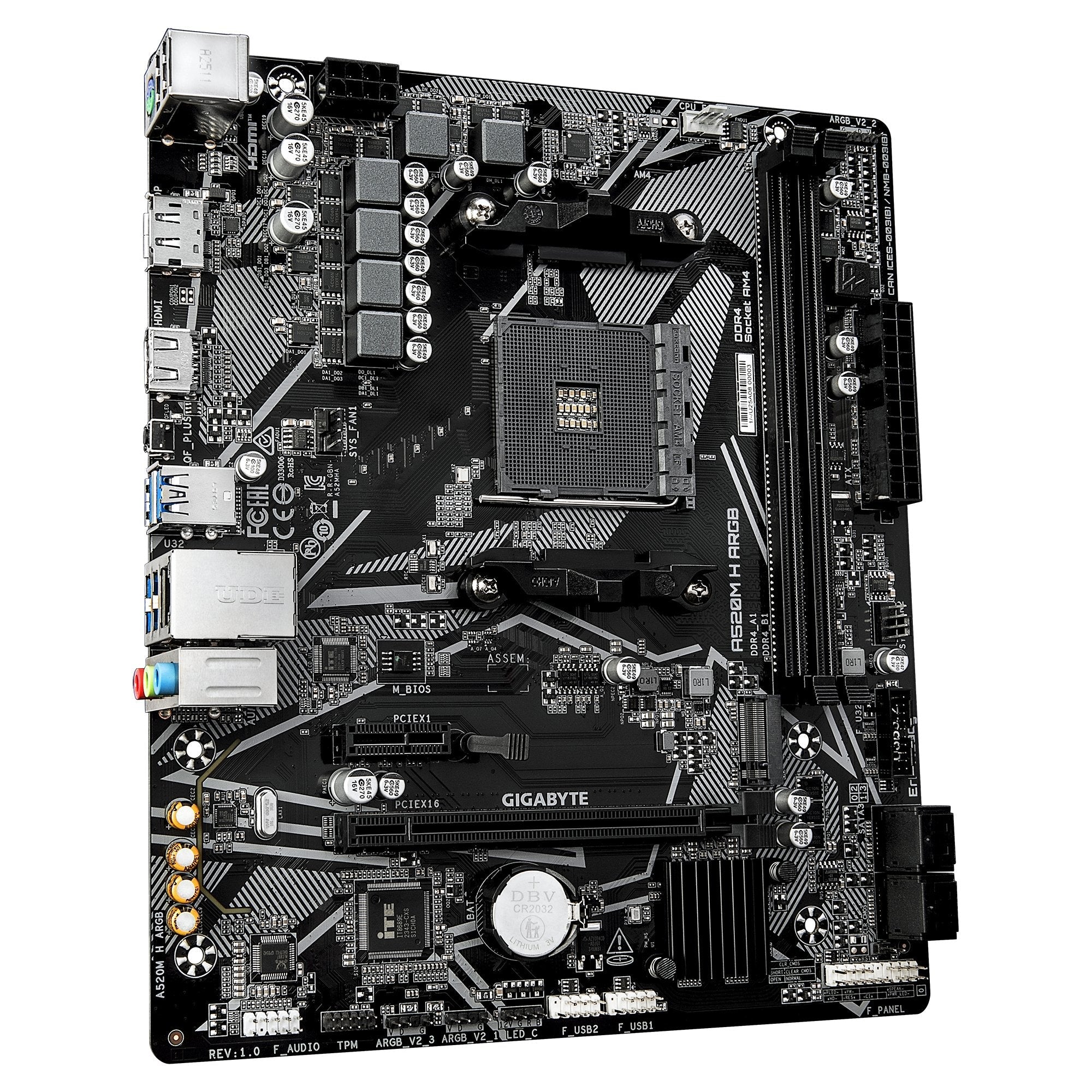 Placa Base Gigabyte A520m H Argb Am4 1xhdmi A520m H Argb