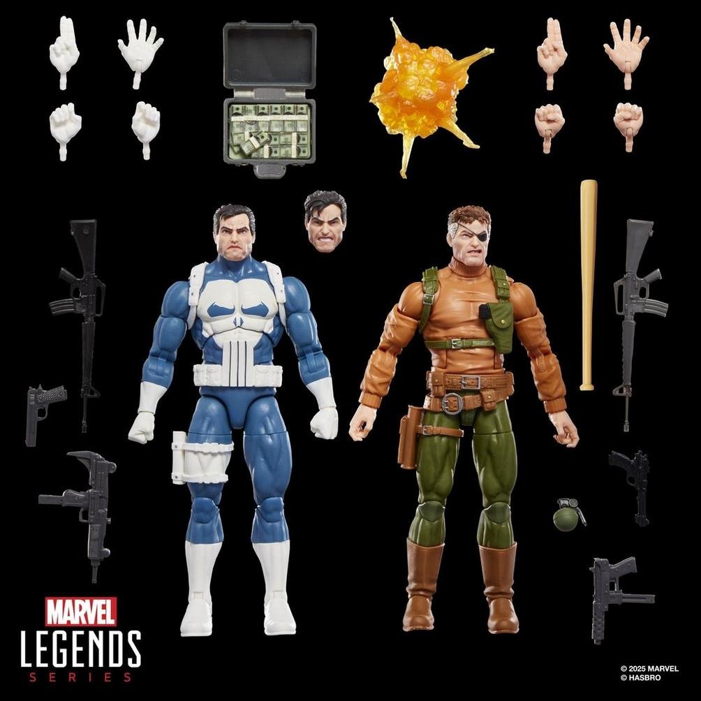 Blister 2 Figuras Punisher & Nick Fury The Punisher Gamerverse Marvel Legends Series 15cm
