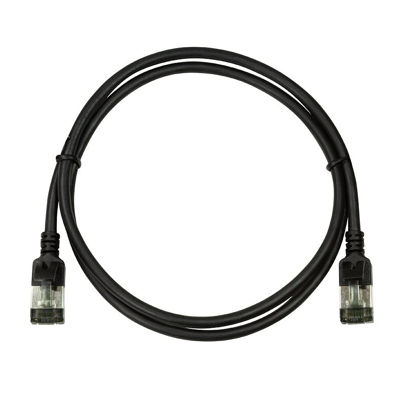 Logilink Patchkabel Cat6a Stp Tpe Slimline Schwarz 5,0m