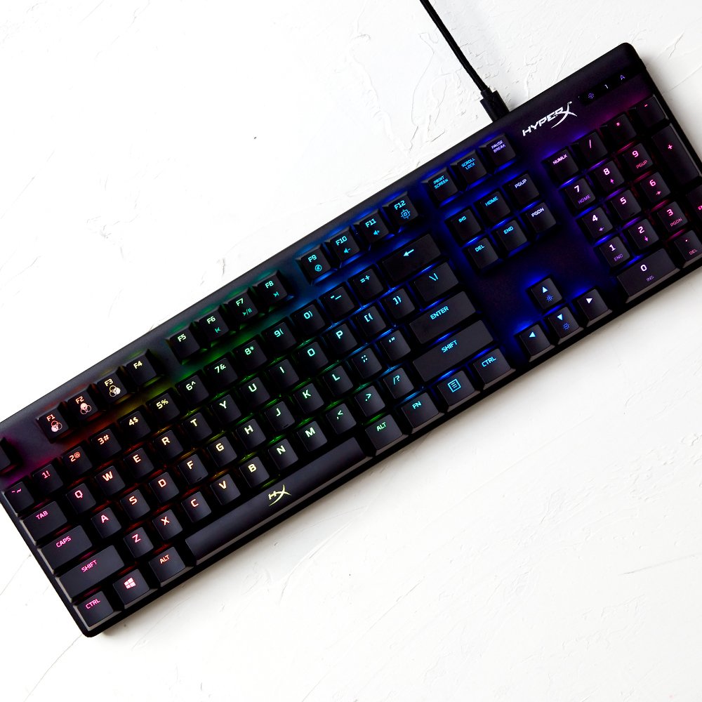 EAN 0196188049150 - HyperX Alloy Origins - Mechanical Gaming Keyboard - HX Blue (US Layout) (HX-KB6BLX-US) teclado Juego USB  imagen 4