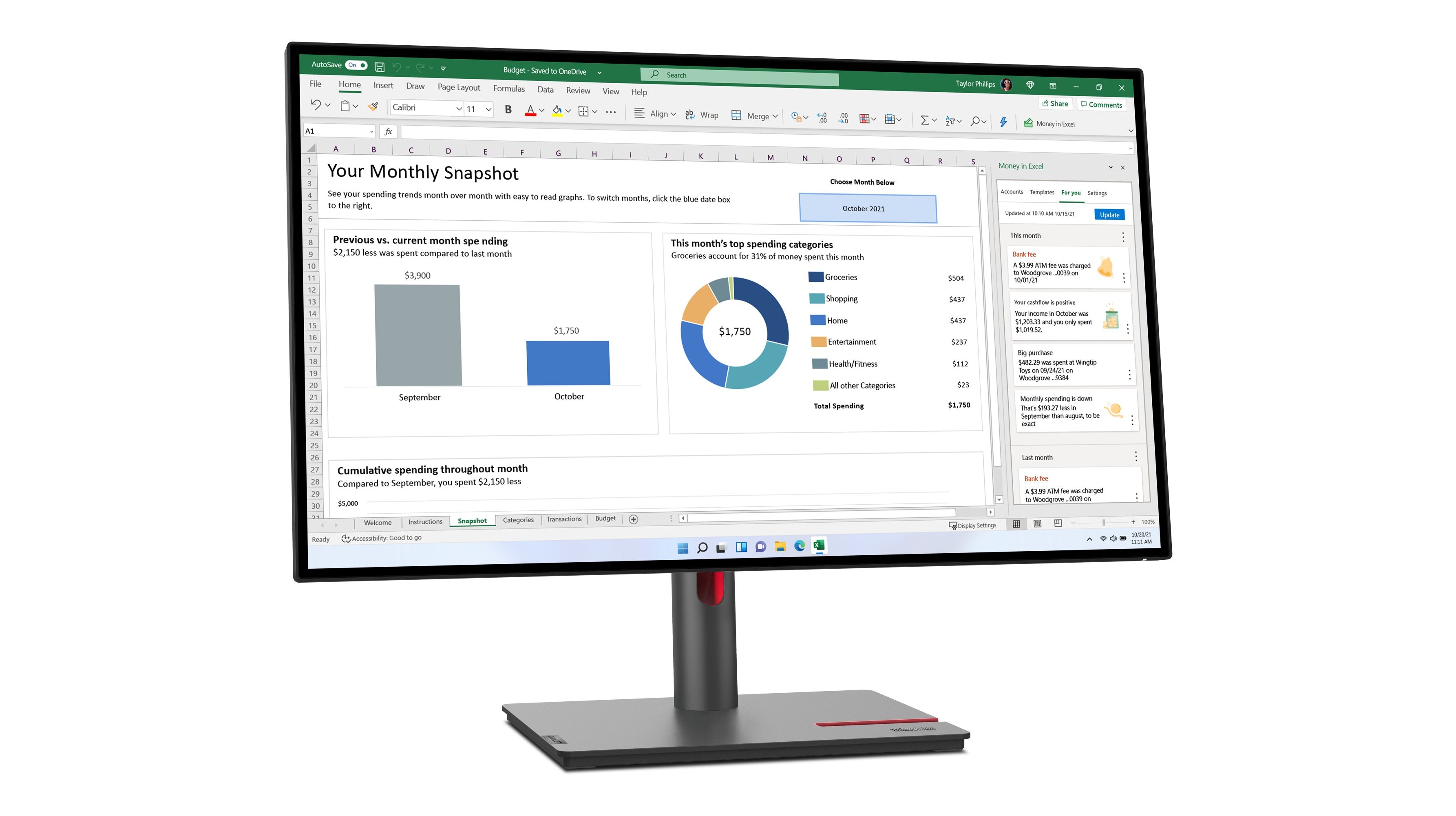 EAN 0196379715147 - Lenovo ThinkVision P27h-30 LED display 68,6 cm (27") 2560 x 1440 Pixeles Quad HD LCD Negro imagen 3