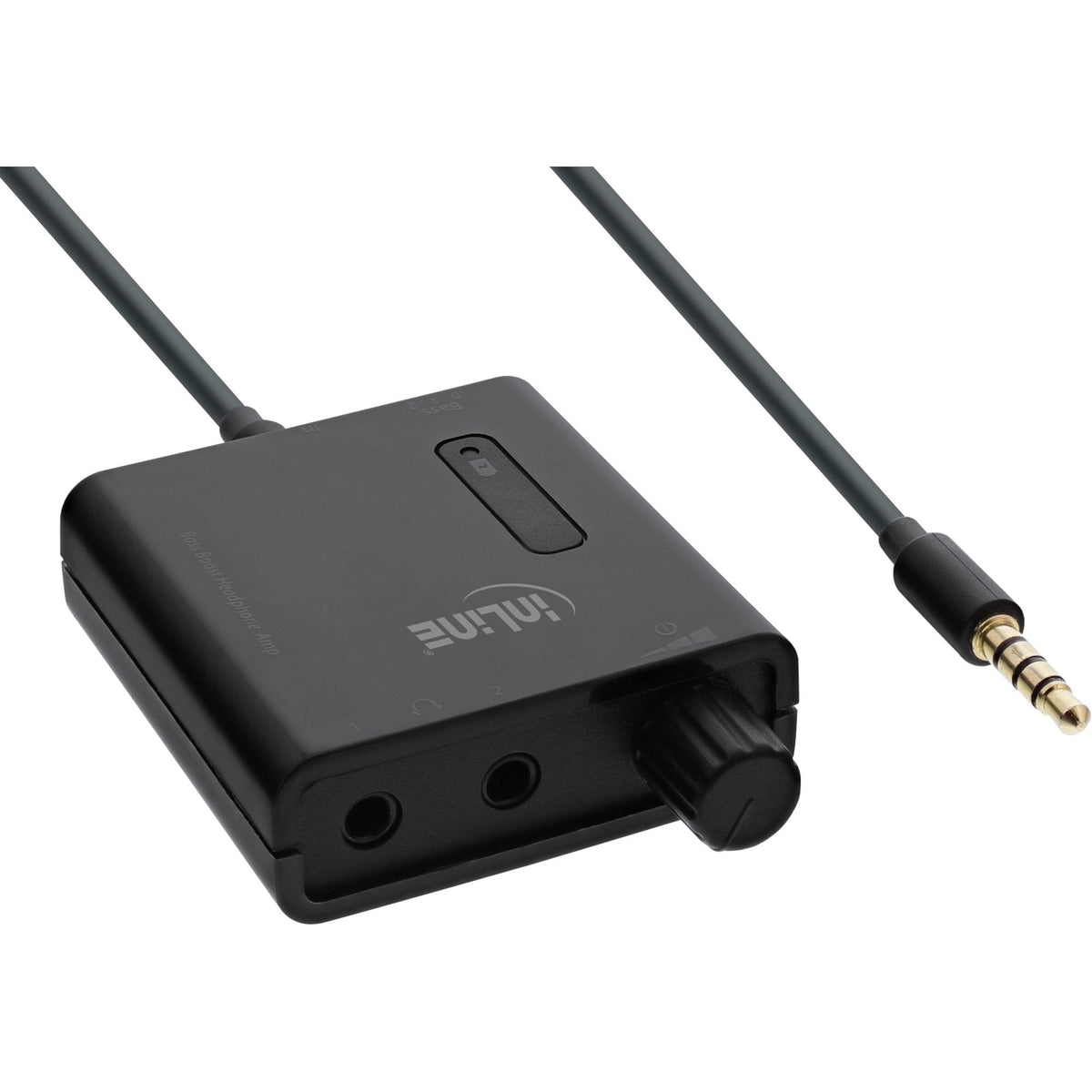 Amplificador De Auriculares Móviles Inline Con Bass Boost + Salida Dual