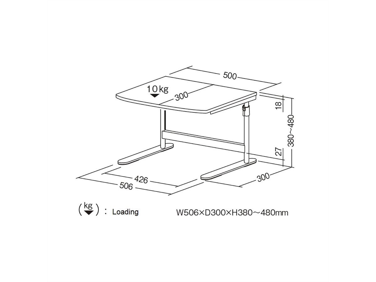 Roline Laptop- Impresora-Mesa, Ajustable, Gris