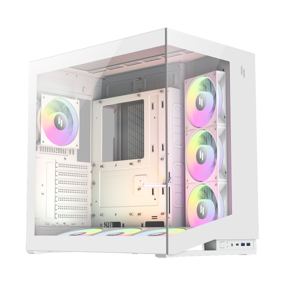 EAN 6931858712200 - GameMax NEX C56 WH carcasa de ordenador Midi Tower Blanco imagen 5
