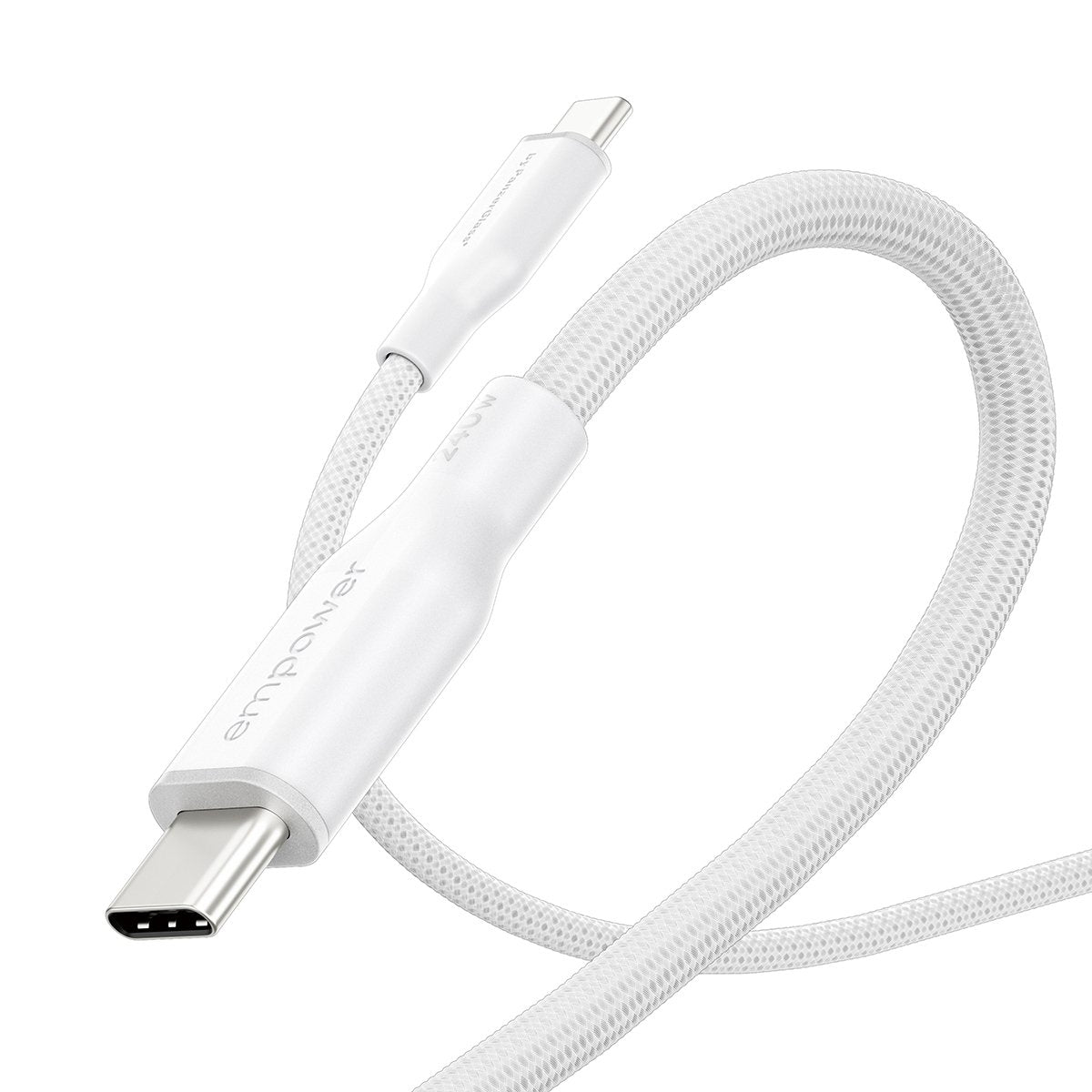 EAN 5715685027666 - PanzerGlass empower™ by ® Racing 240W USB-C to USB-C Cable | USB 2.0 | 1.2M | Silver White cable USB Blan imagen 6